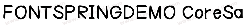 FONTSPRINGDEMO CoreSans字体转换